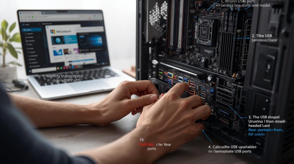 How to check how many USB ports does my motherboard have