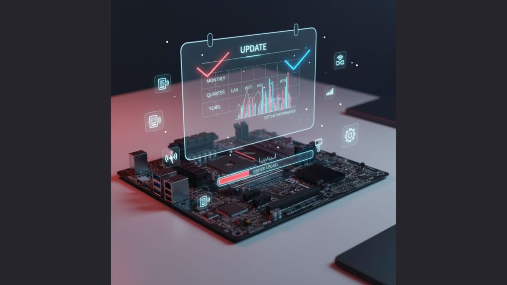 MSI motherboard drivers update timeline showing ideal maintenance intervals.