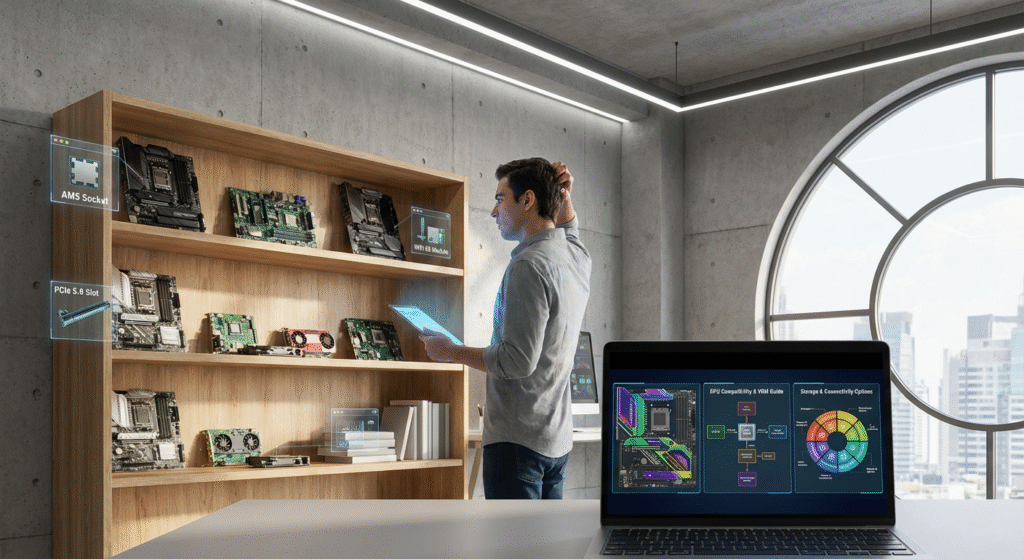 Quick decision table for how to pick a motherboard: comparing chipset, form factor, and top features for every PC build.